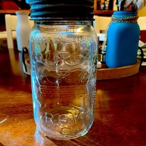1953 Vintage crown mason Jar. Very cute for decor.